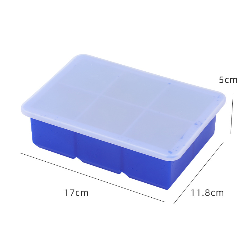 Moule à glaçons en silicone avec couvercle étanche