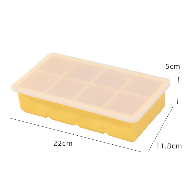 Moule à glaçons en silicone avec couvercle étanche