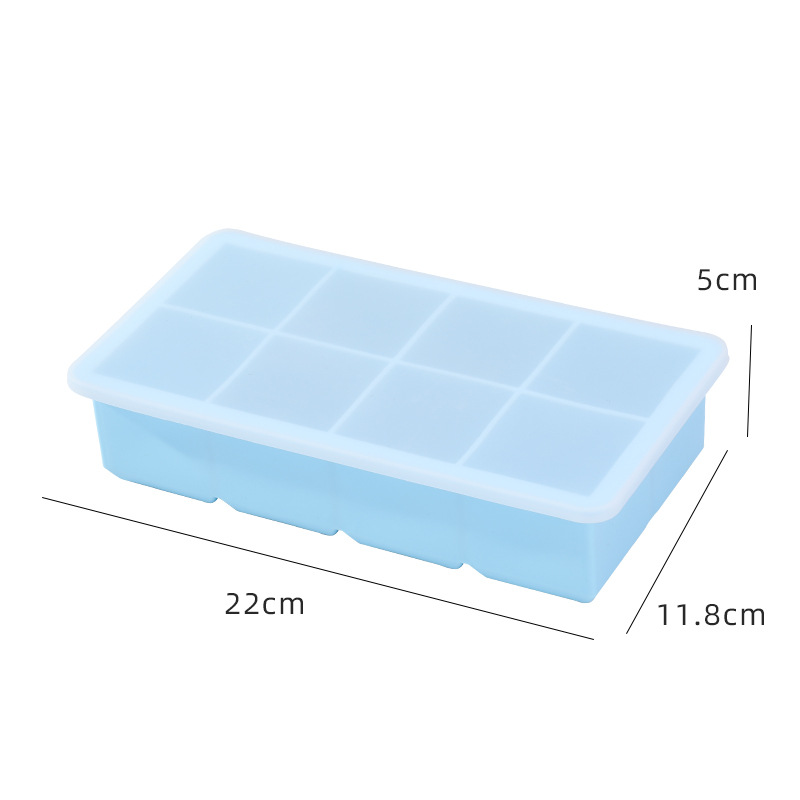 Moule à glaçons en silicone avec couvercle étanche