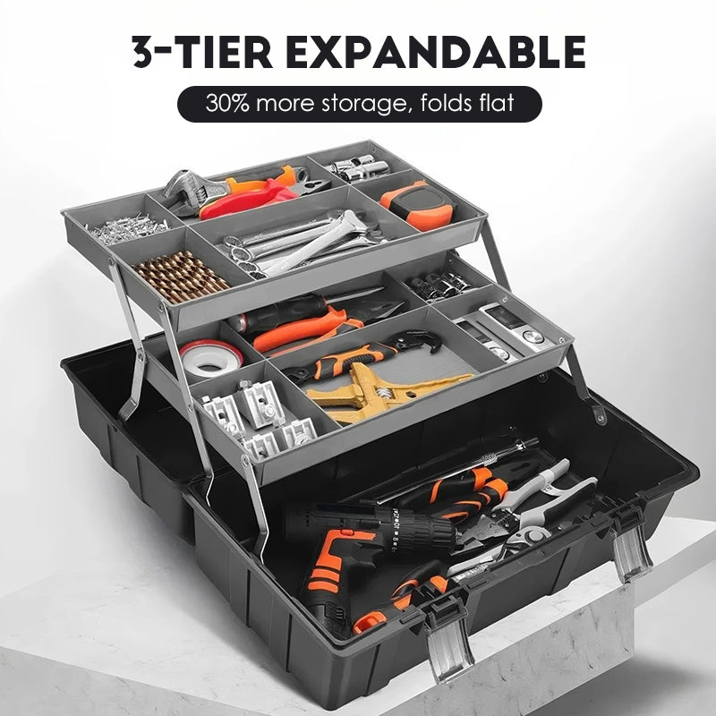 Boîte à outils pliable à 3 niveaux