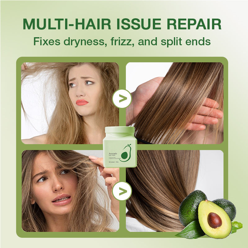 ⏳Spécial à durée limitée⏰Masque capillaire revitalisant à l'avocat🥑