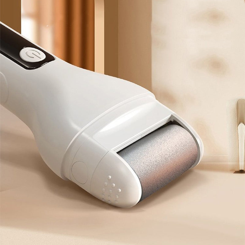 🔋🦶Exfoliateur électrique rechargeable pour les pieds🌟 Exfolie en douceur, lisse les pieds, indispensable pour les pédicures à domicile !