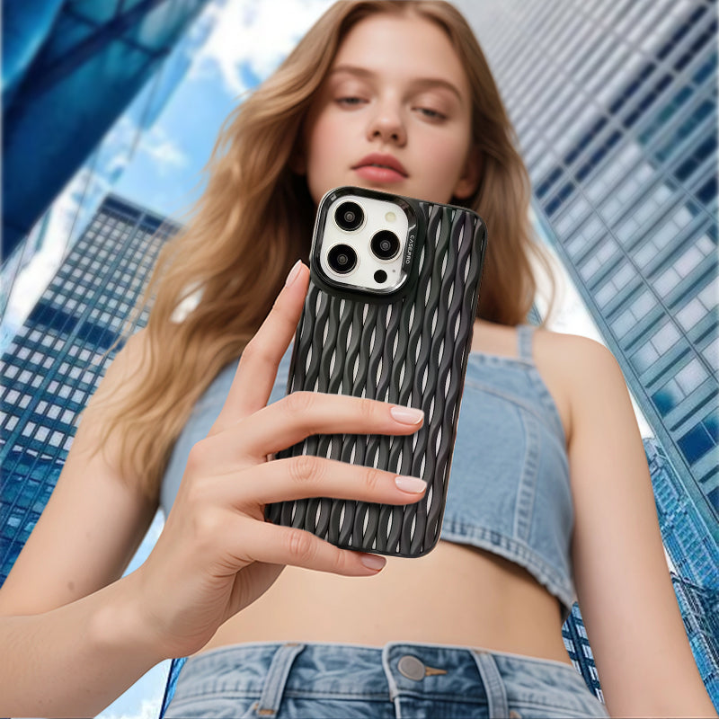 Coque pour iPhone anti-choc en couleur unie