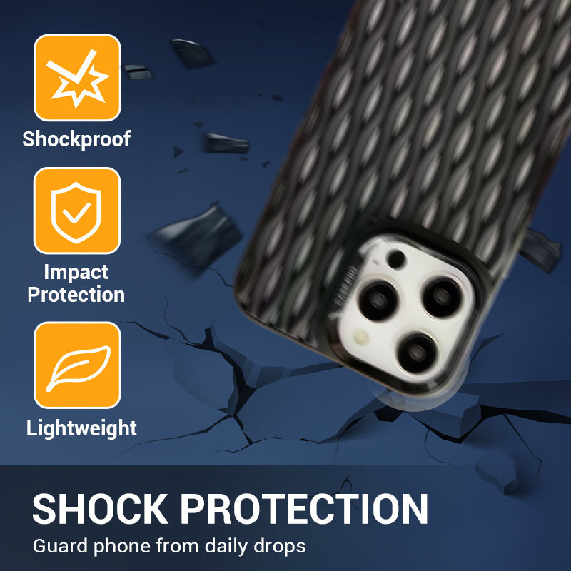 Coque pour iPhone anti-choc en couleur unie