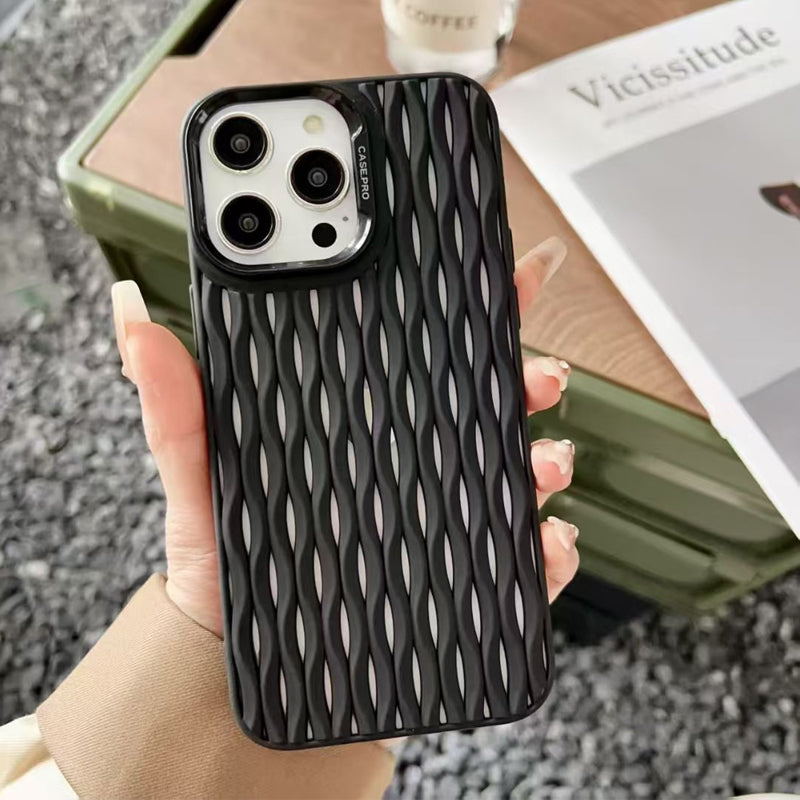 Coque pour iPhone anti-choc en couleur unie