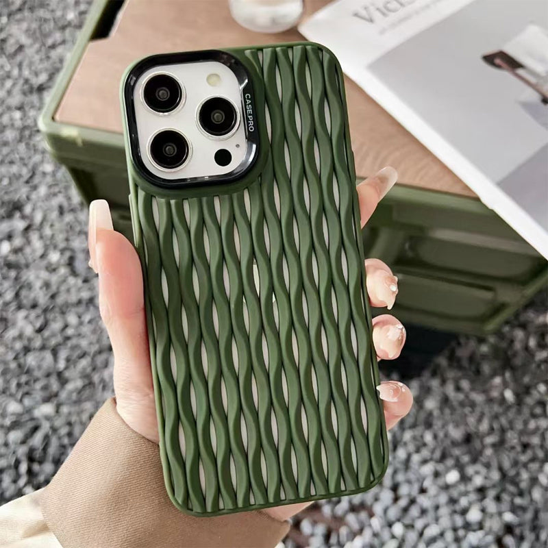 Coque pour iPhone anti-choc en couleur unie