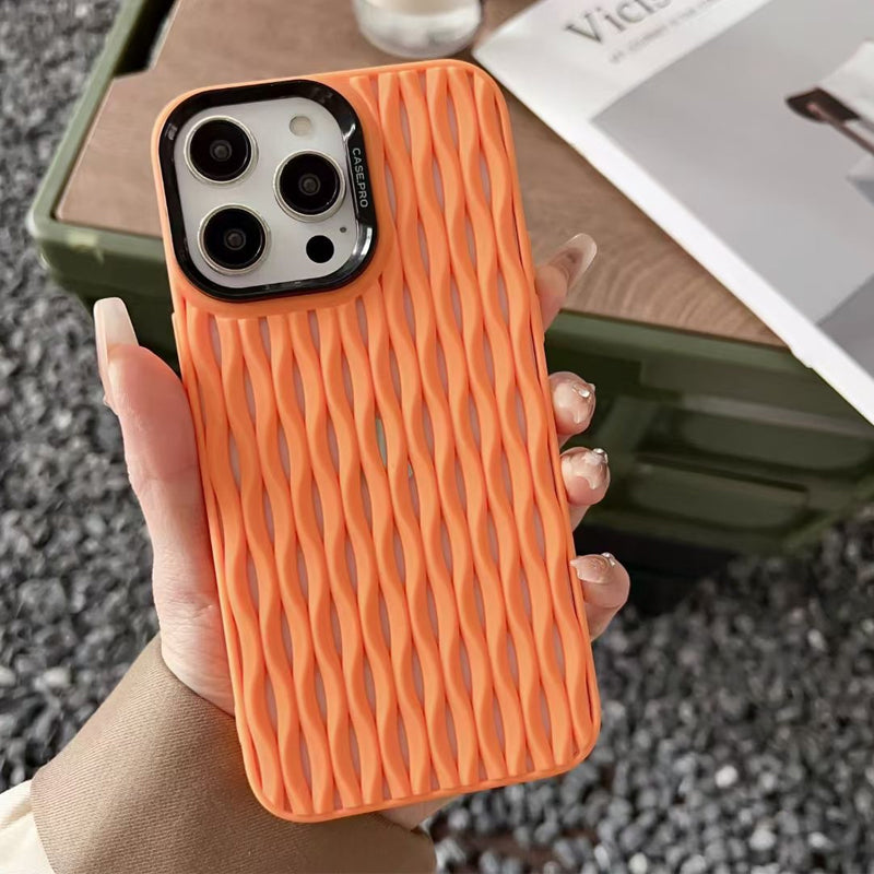 Coque pour iPhone anti-choc en couleur unie