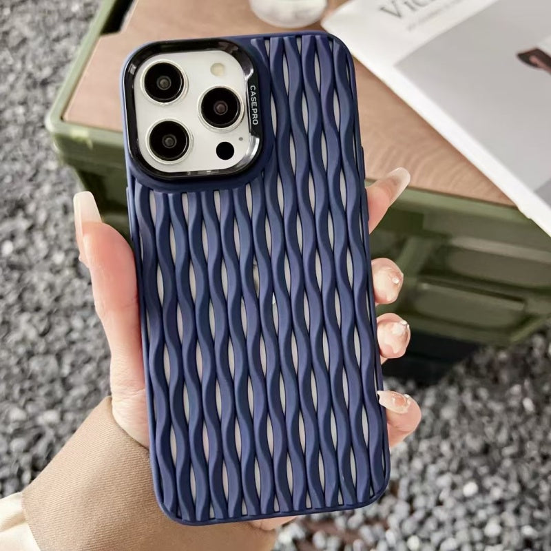 Coque pour iPhone anti-choc en couleur unie
