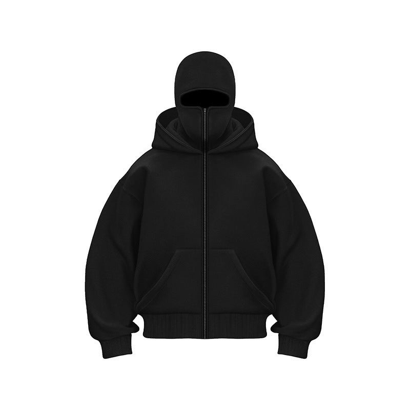 đ Vente chaude 50% de rĂ©duction đ„ Sweat Ă  capuche zippĂ© Ninja pour hommes et femmes - Protection complĂšte