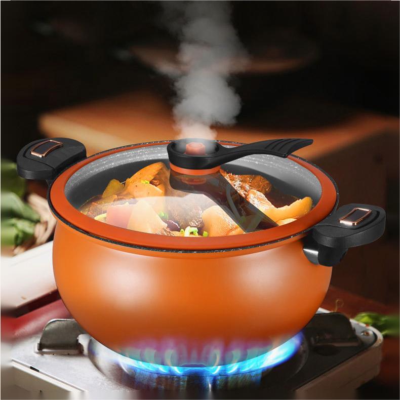 Vente flash⚡ AUTO-CUISEUR RÉVOLUTIONNAIRE !🍲Marmite Micro-Pression en Pierre de Maifan de Grande Capacité
