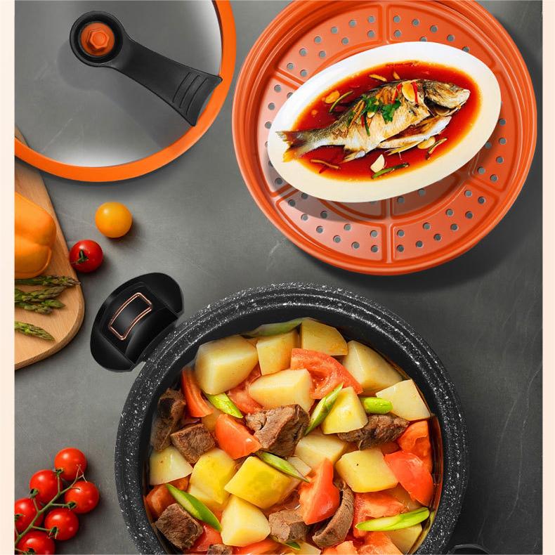 Vente flash⚡ AUTO-CUISEUR RÉVOLUTIONNAIRE !🍲Marmite Micro-Pression en Pierre de Maifan de Grande Capacité
