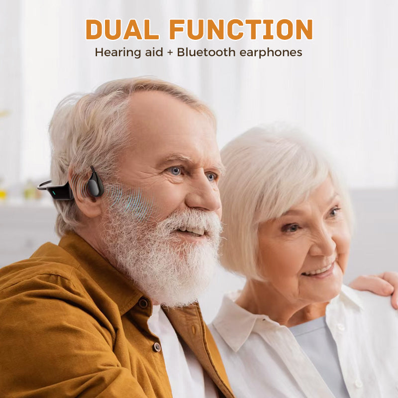 Écouteurs Bluetooth Aide Auditive Intelligente à Conduction Osseuse