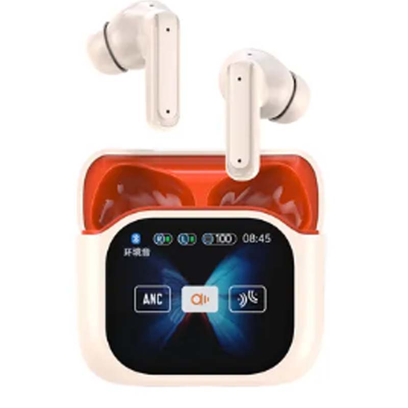 Écouteurs compacts à commande tactile et son clair 📍LED Full-Color Display📍 Active Noise Cancellation (ANC)📍 Touch Controls📍 Bluetooth 5.4