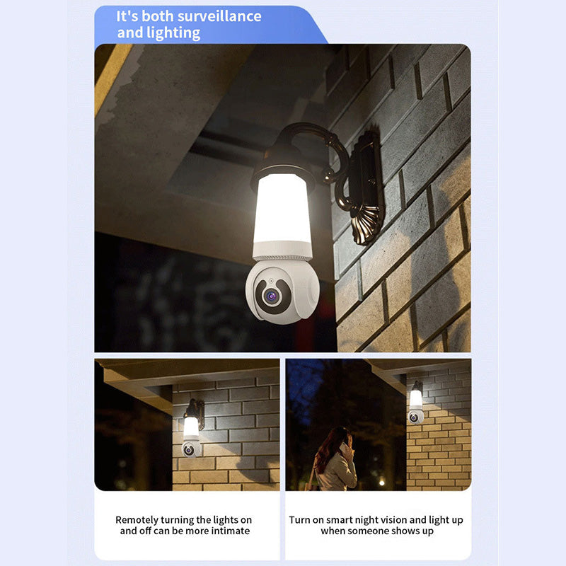 Caméra de sécurité WiFi intelligente avec éclairage