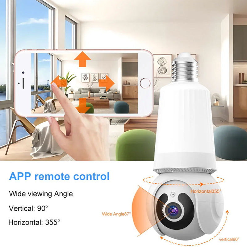 Caméra de sécurité WiFi intelligente avec éclairage