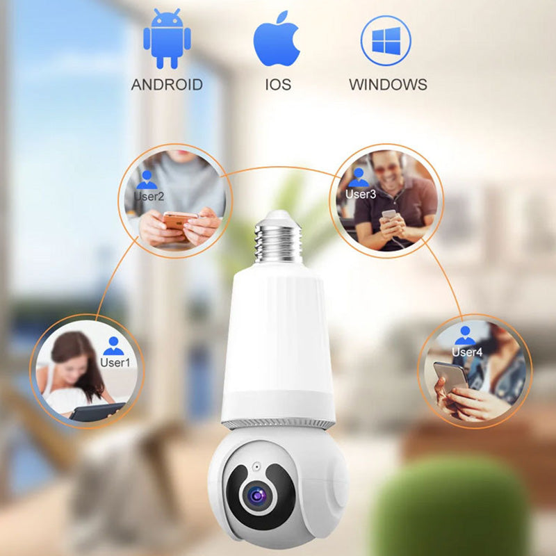 Caméra de sécurité WiFi intelligente avec éclairage