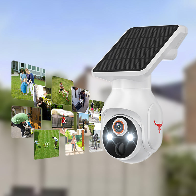 Caméra de Sécurité Solaire Sans Fil 355°