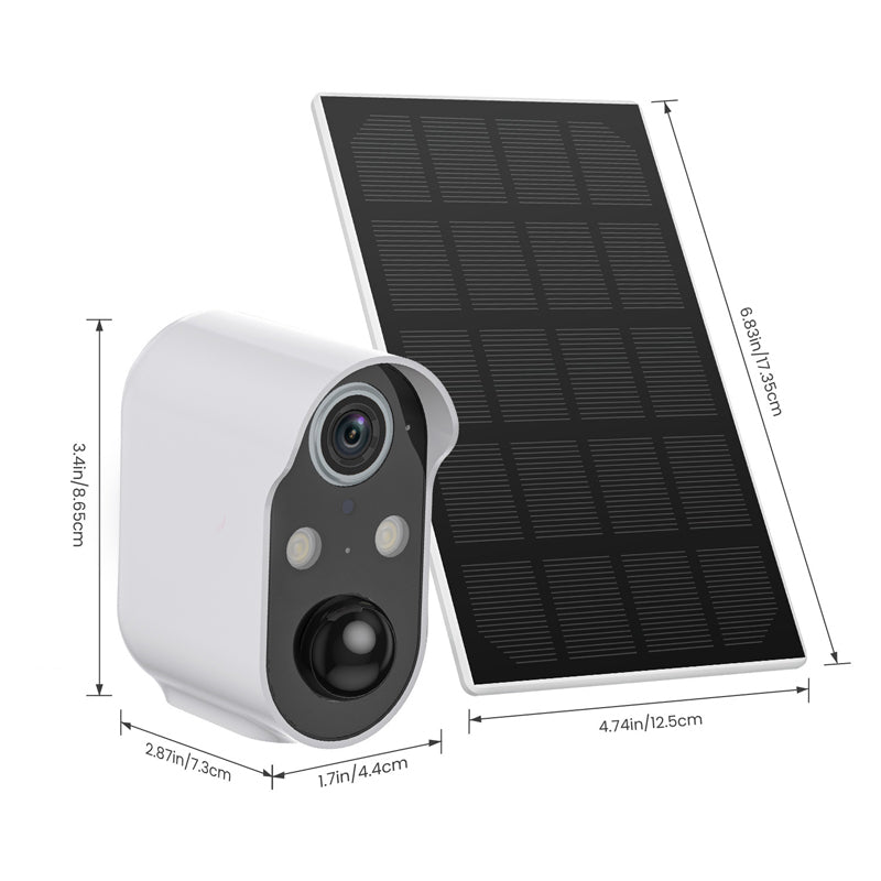 Caméra de Surveillance Extérieure Sans Fil 1080P WiFi