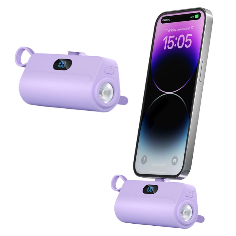 Mini batterie externe portable en forme de capsule