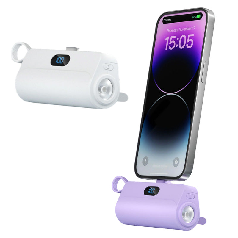 Mini batterie externe portable en forme de capsule
