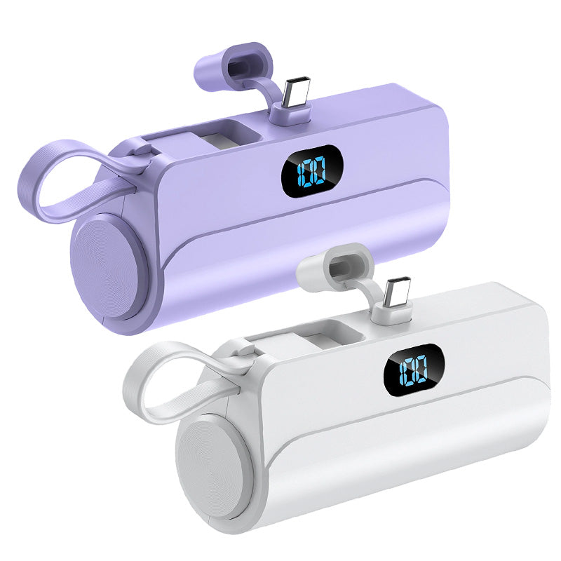 Mini batterie externe portable en forme de capsule