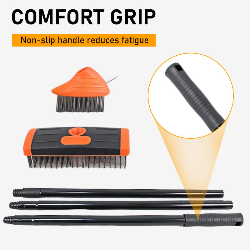 Ensemble 3 en 1 de brosses métalliques pour désherbage