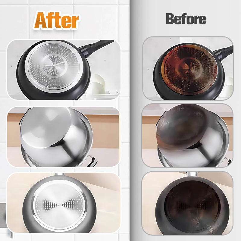 🍳 ACHETEZ 2 - RECEVEZ 1 GRATUIT ! 🔥 Pâte Dissolvante Résidus Brûlés - Nettoyage Profond pour Casseroles/Plats sans Rayurer, Élimine Graisse et Carbonisation en 5 Min 🧽✨
