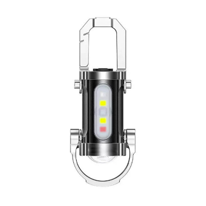 Lampe torche portable rechargeable et lumineuse pour porte-clés