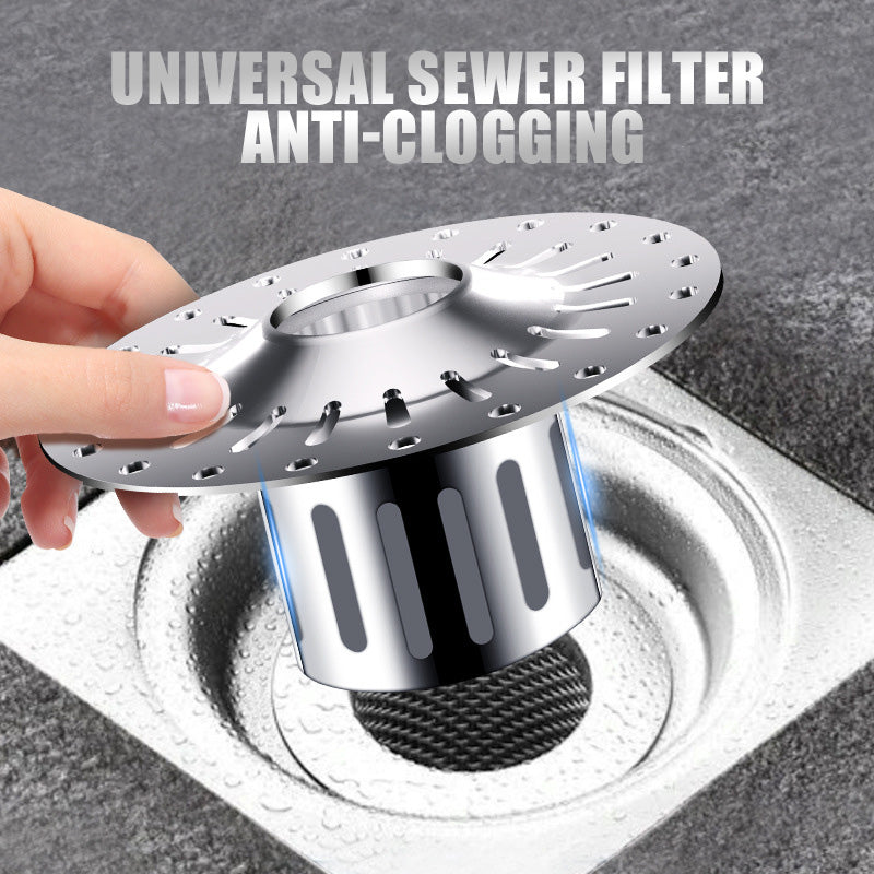 Filtre universel pour égouts anti-obstruction