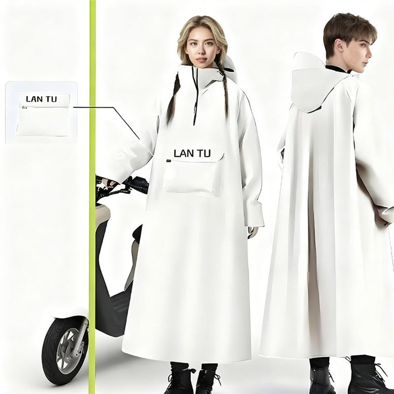 đ” 60% DE RĂDUCTION ! đ§ïž Veste ImpermĂ©able Scooter Ă Capuche - Protection contre la Pluie et le Vent, Pliable et LĂ©ger pour Trajets Urbains đïžđŠ