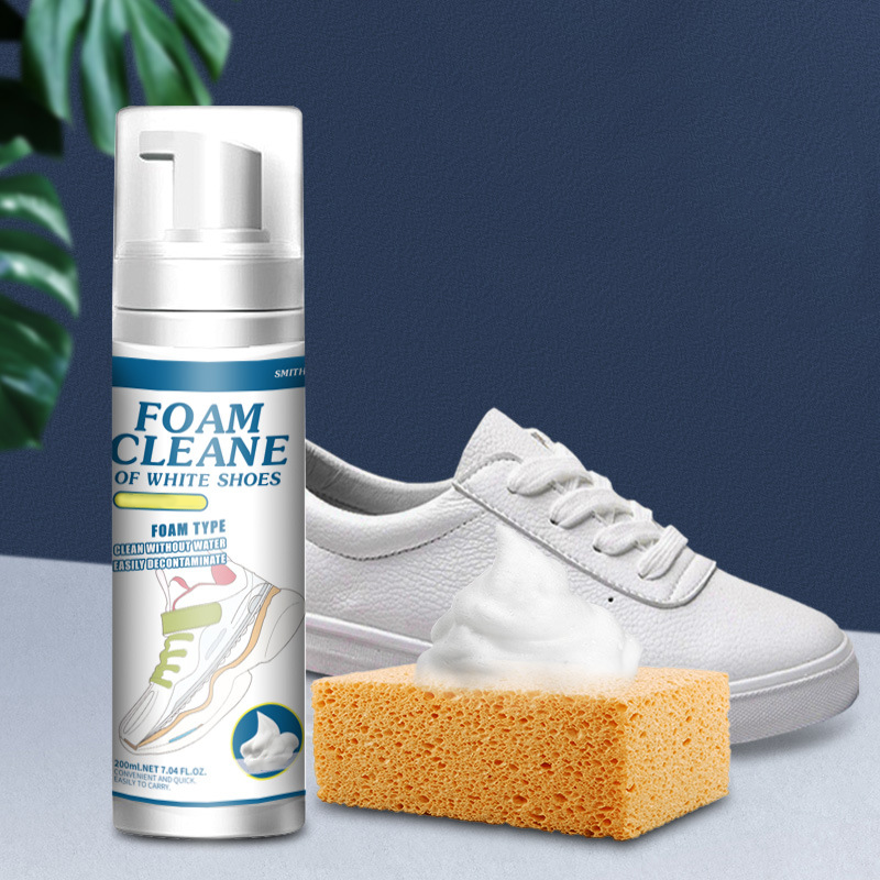 Nettoyant moussant universel portable sans rinçage pour chaussures