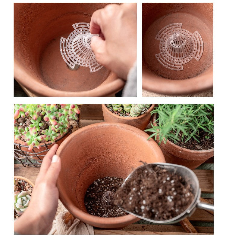 Dispositif de drainage anti-pourriture des racines pour jardinière
