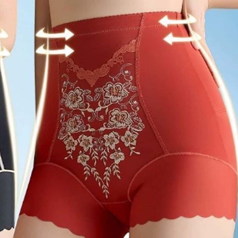 Culotte Gainante Brodée à Taille Haute pour Femme