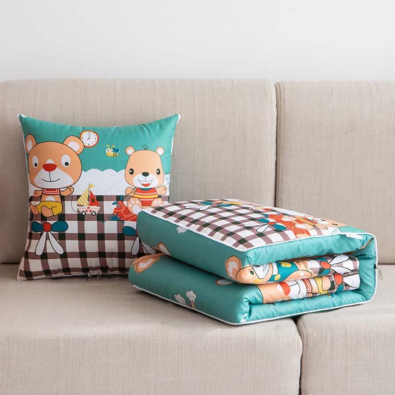 Couverture Oreiller Convertible 2-en-1 Douce et Stylée