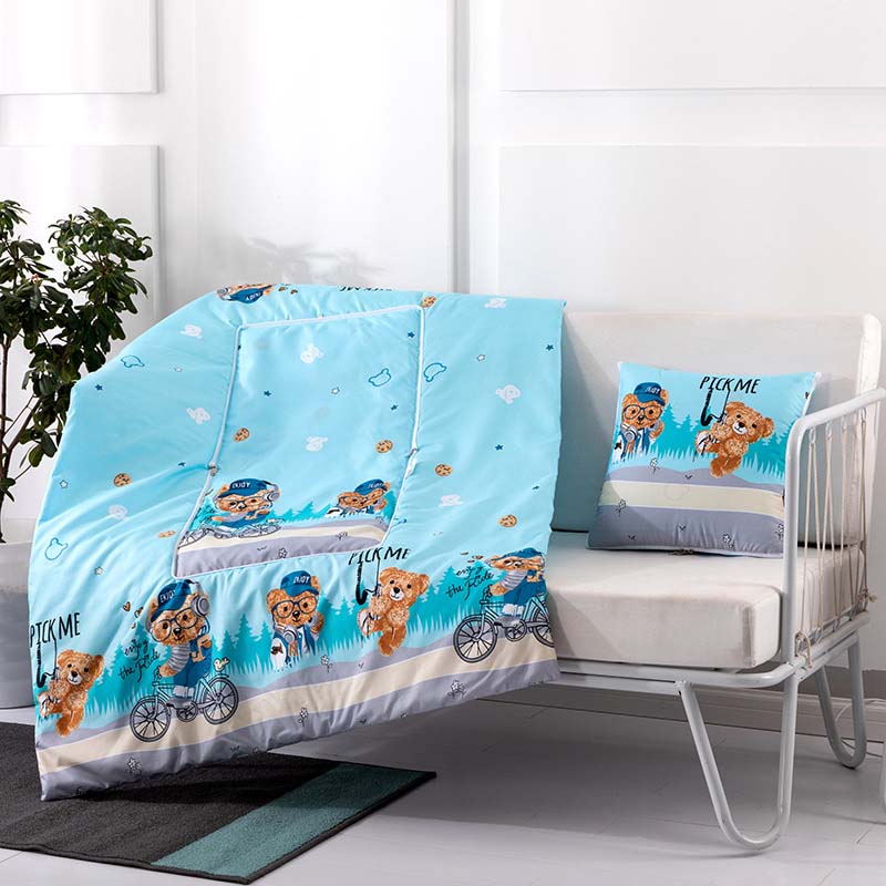 Couverture Oreiller Convertible 2-en-1 Douce et Stylée