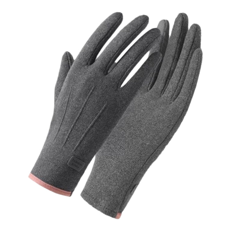 Gants chauds et coupe-vent avec fonction écran tactile et prise antidérapante