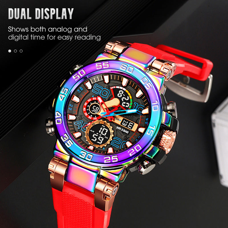 Montre digitale multifonctionnelle LED étanche