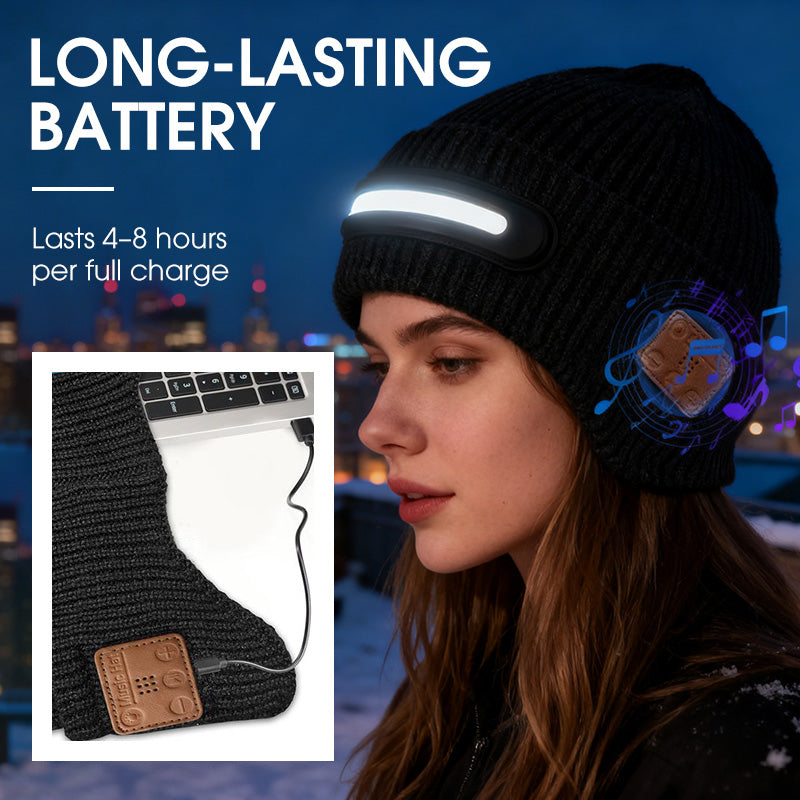 Bonnet Bluetooth rechargeable avec lampe