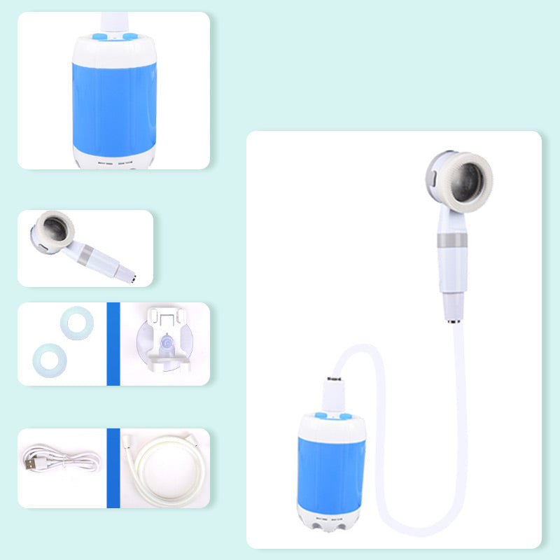 Douche portable pour camping avec pompe à eau
