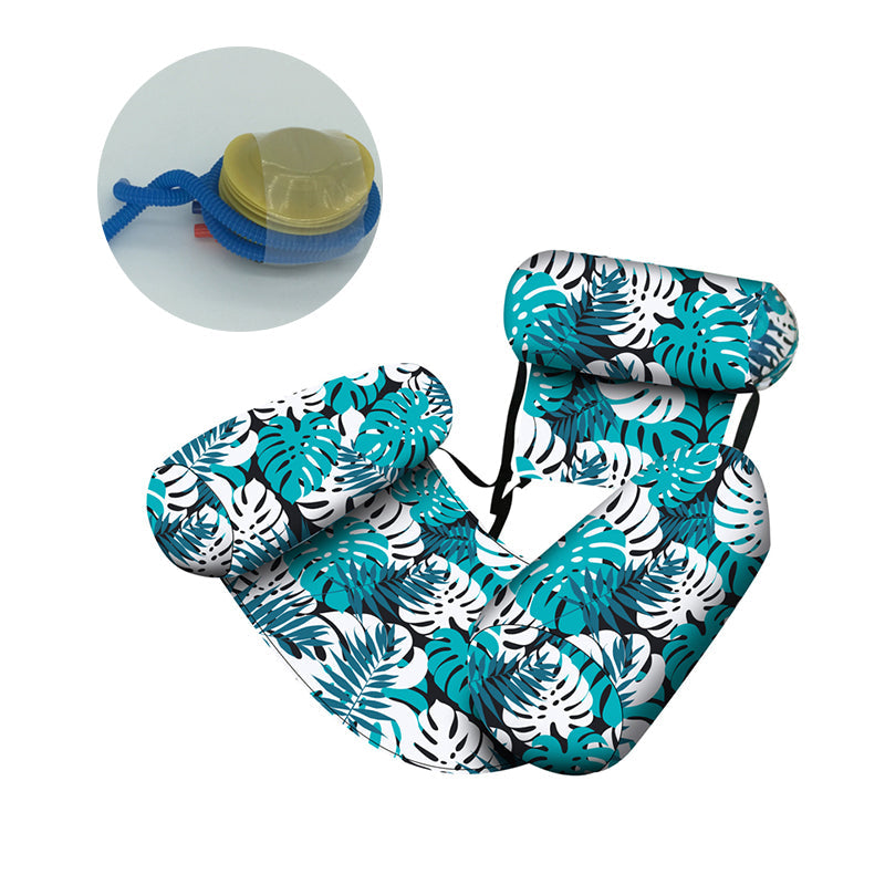 💐 -50% ! Chaise Flottante à Feuilles Tropicales – Élégante et Confortable sur l’Eau 🌿🌺 【Idéale Piscine/Plage】
