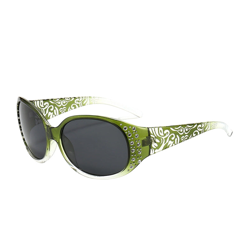 Lunettes de Soleil Polarisées Femme avec Accents en Strass