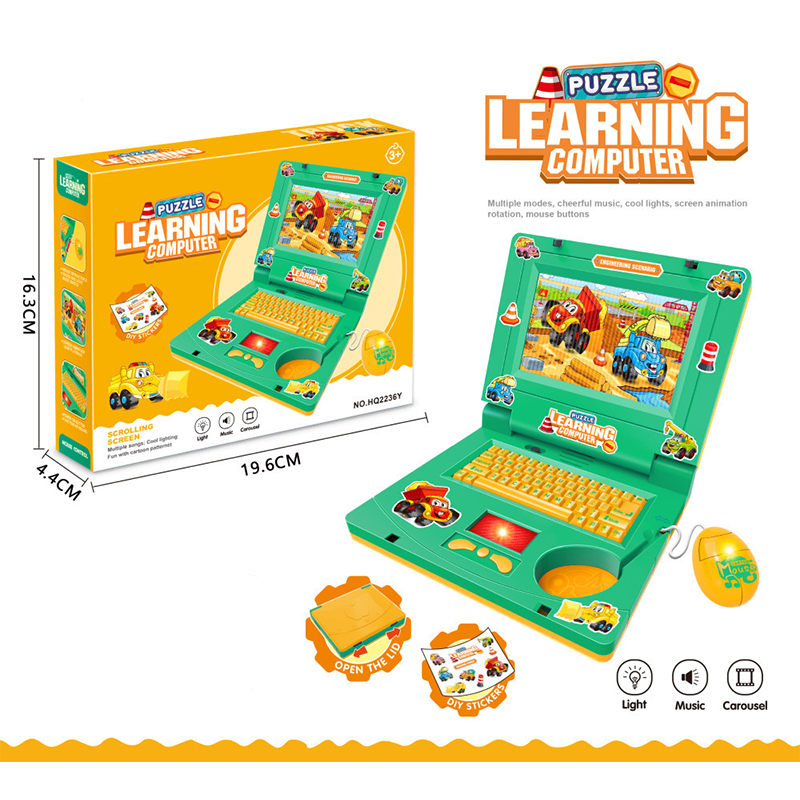 💻 55 % DE RÉDUCTION ! 🧸 Ordinateur portable jouet interactif de simulation – Lumières, sons et jeux éducatifs – Stimule de manière ludique la créativité et la motricité des enfants 🎵
