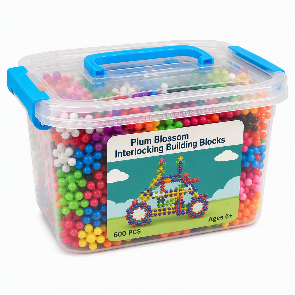 Blocs de construction 3D en forme de flocon de neige pour enfants
