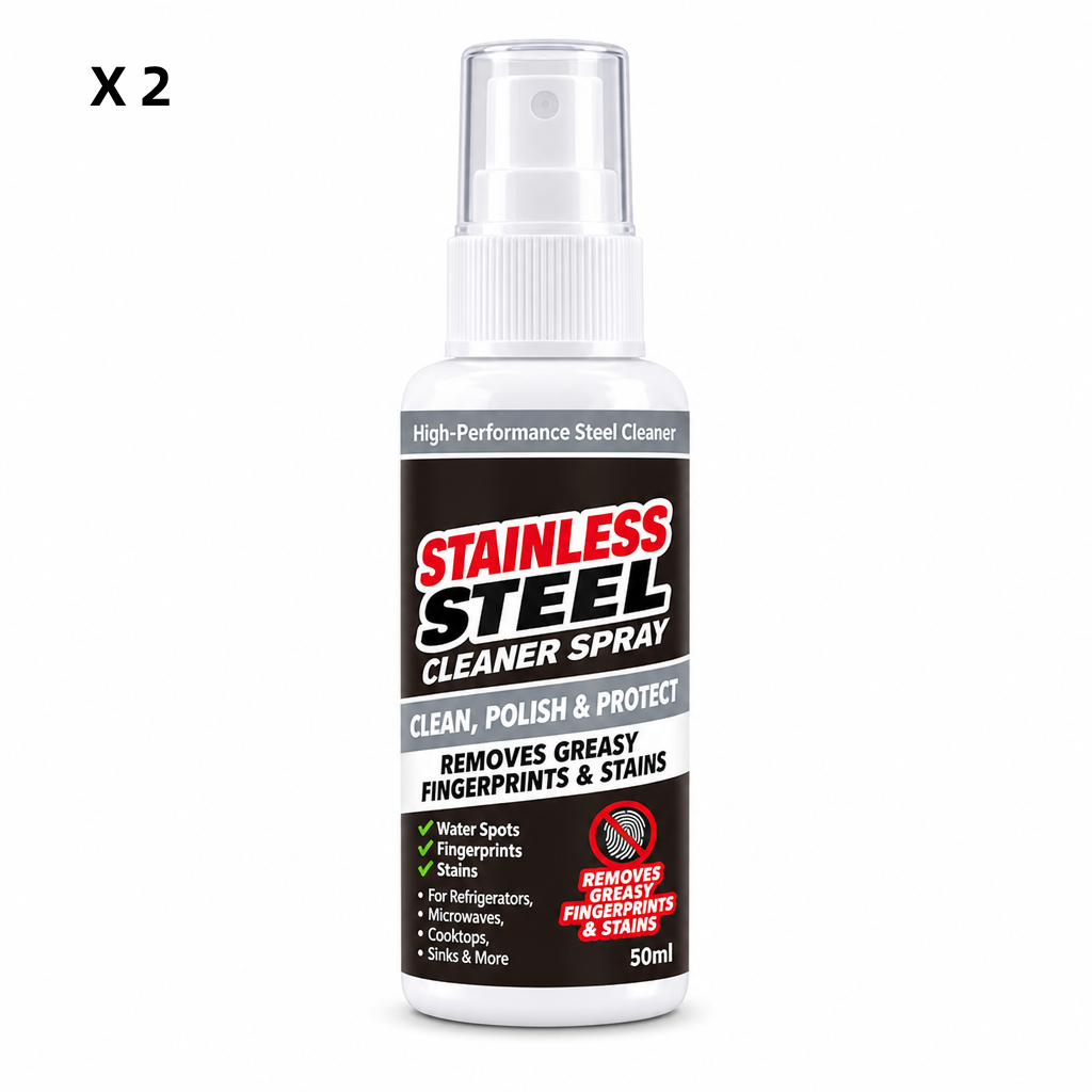Spray nettoyant et polissant multifonctionnel pour acier inoxydable