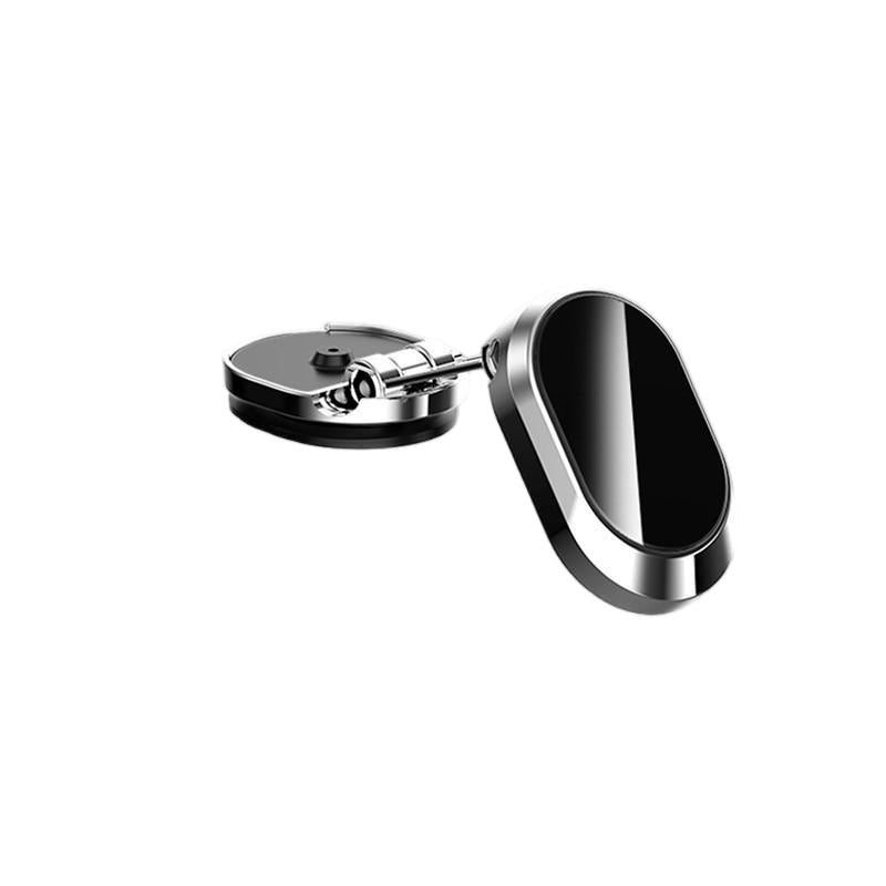 Support magnétique de téléphone de voiture rotatif et pliable