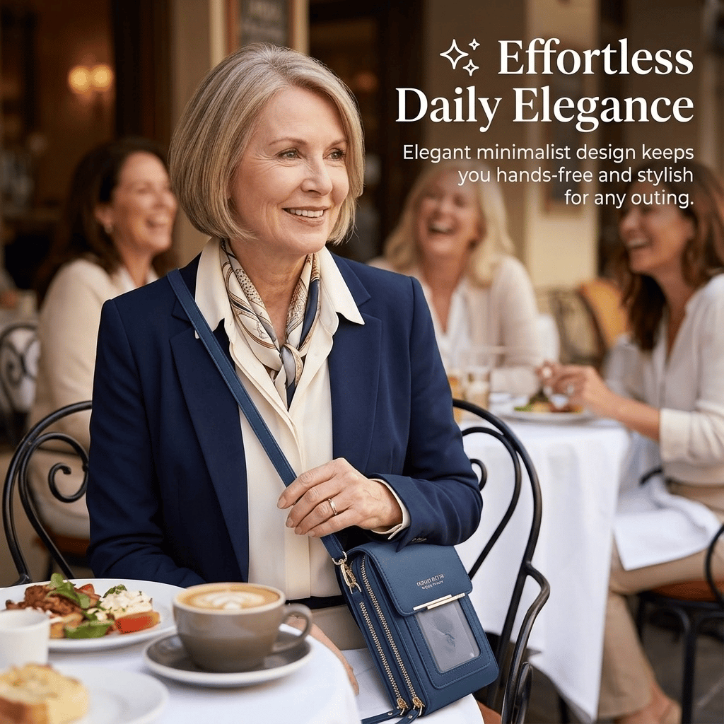 👜📱Sac bandoulière élégant pour téléphone portable pour femme avec fenêtre tactile