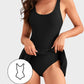 Dernière chance : 50 % de réduction ! Maillot de bain une pièce pour femme avec effet ventre plat et fermeture à boutons.