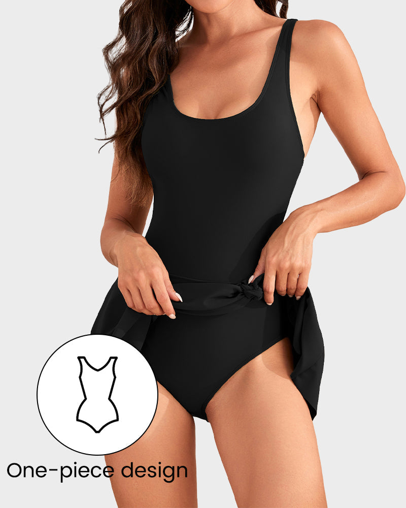 Dernière chance : 50 % de réduction ! Maillot de bain une pièce pour femme avec effet ventre plat et fermeture à boutons.