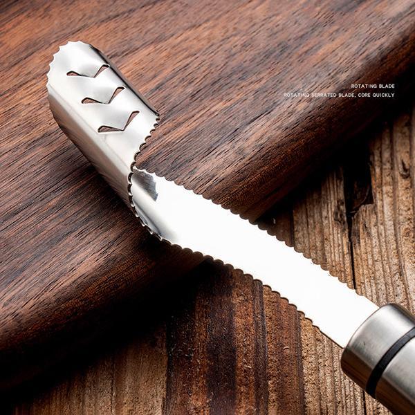 🔥50% DE RÉDUCTION !Vide-Poivron & Épépineur en Inox 304 – Lame Dentelée Précise, Dénoyautage en 1 Torsion & Protection des Doigts ✨
