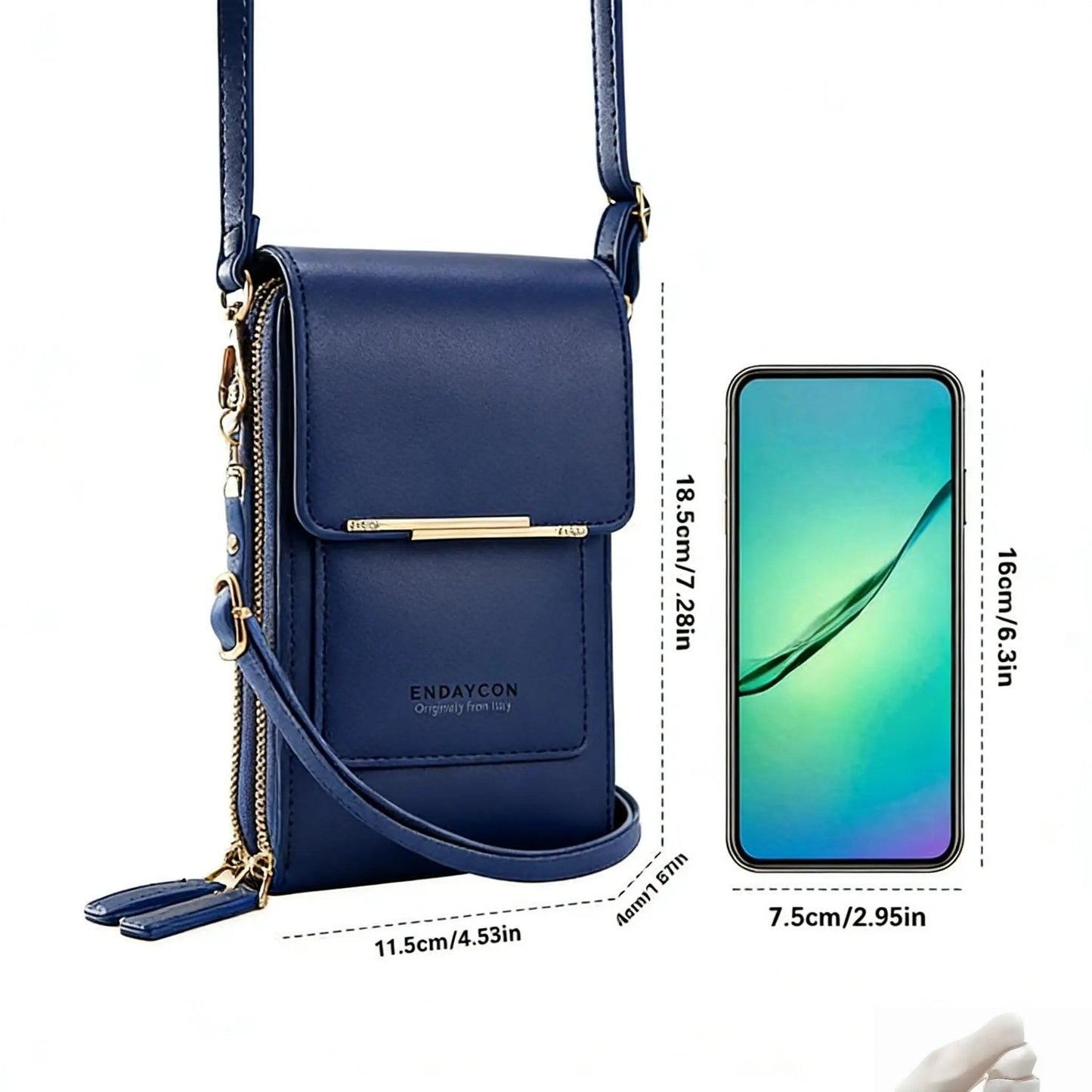 👜📱Sac bandoulière élégant pour téléphone portable pour femme avec fenêtre tactile